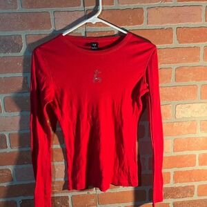 GAP Red Long Sleeve Top